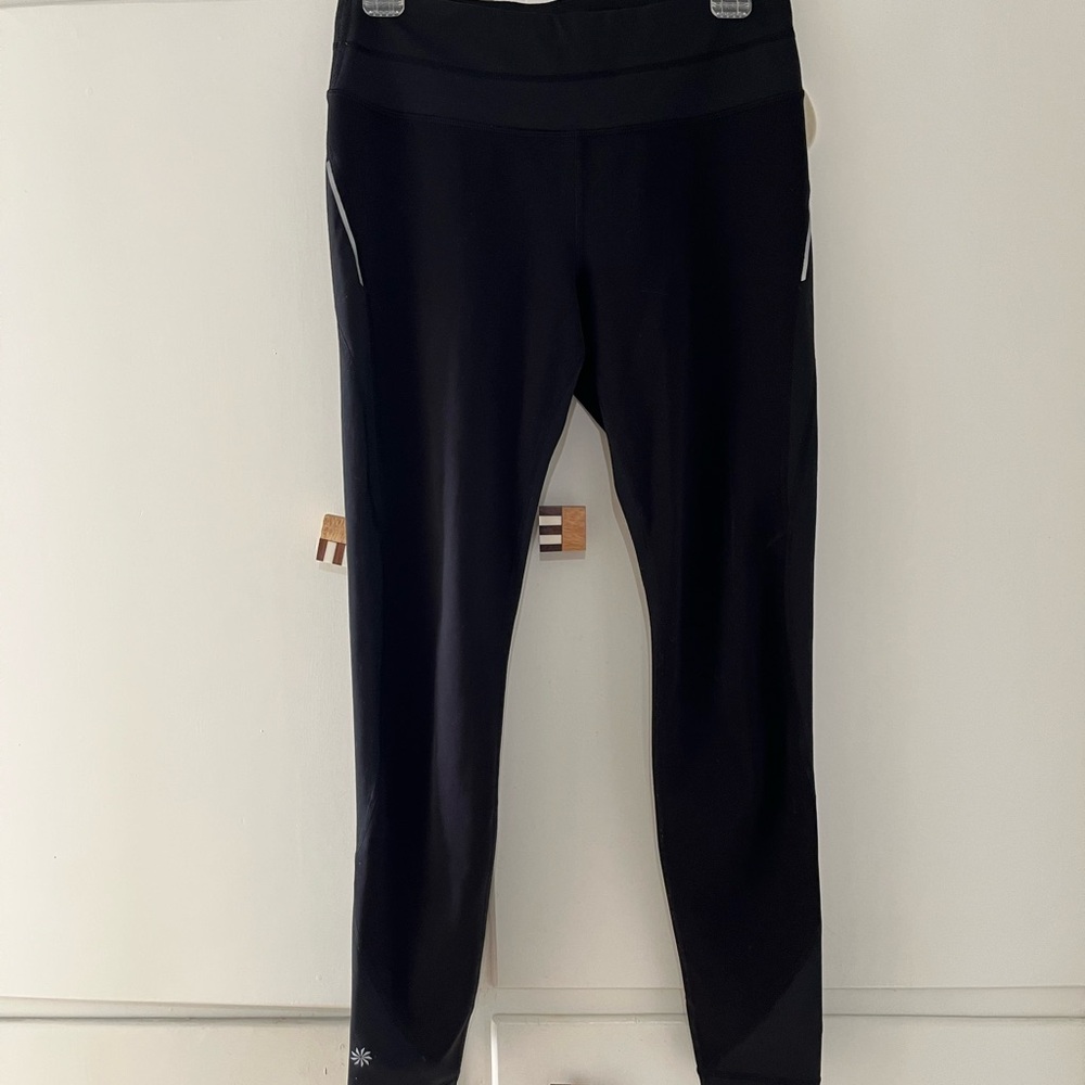 Athleta Black Fleece Lined Leggings